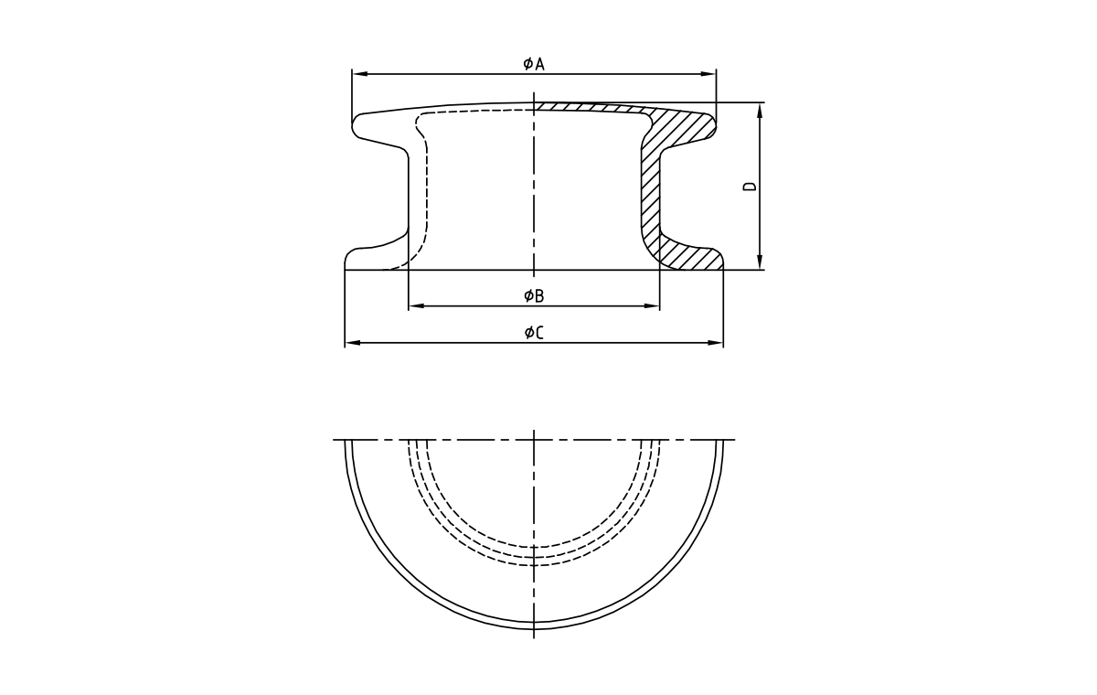 DF-473C Cast Steel 8 &agrave; bouton-bouton