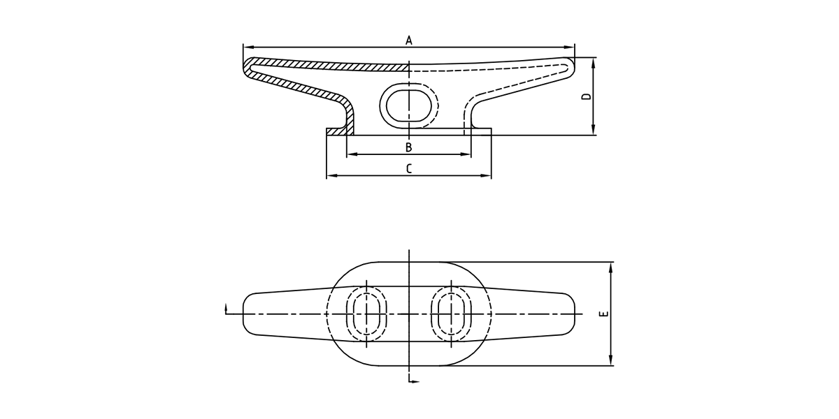  Couler en acier kevel chock