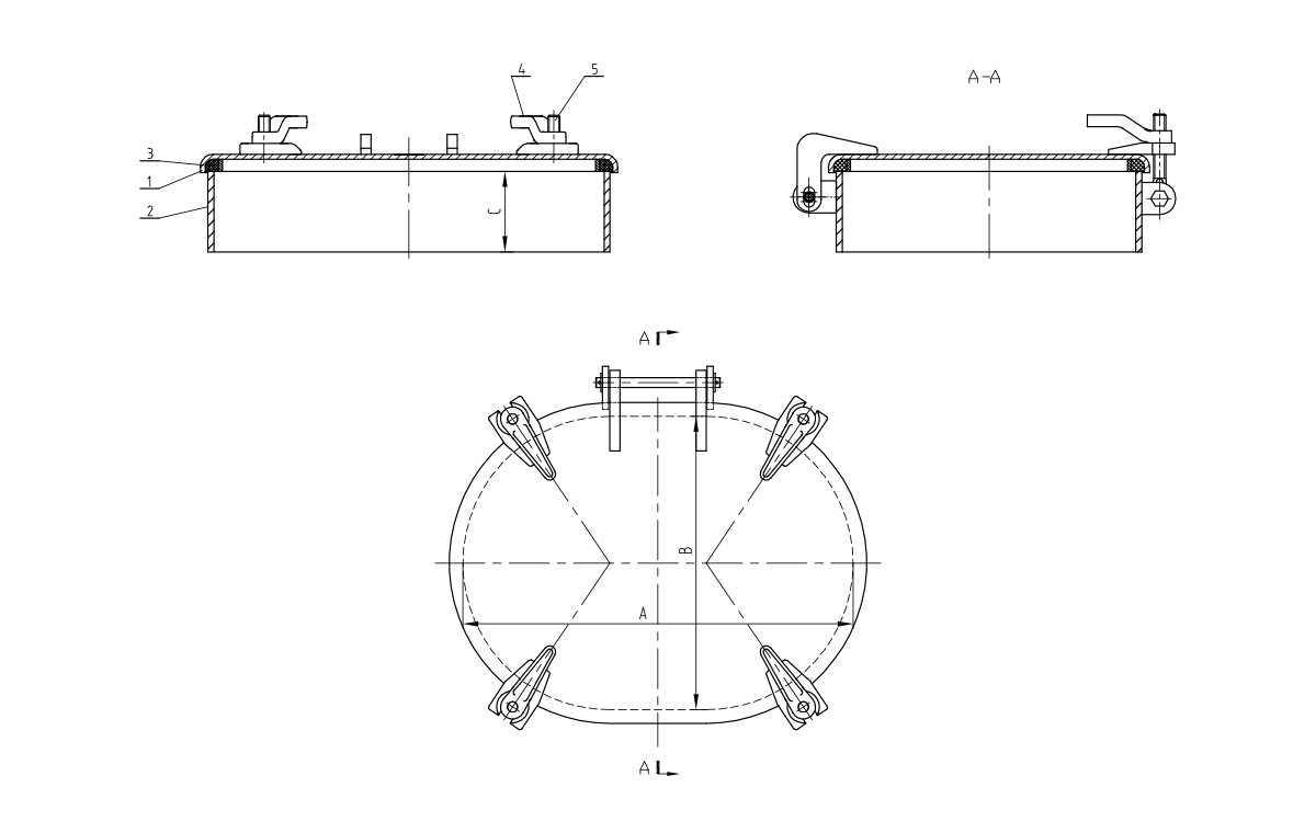 DF-464-5 / DF-174-5 4 Hatche de chasse sur&eacute;lev&eacute;e de chiens